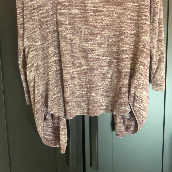 LOFT slouchy open front cardigan with pockets size small purple space dye color - Picture 15 of 16